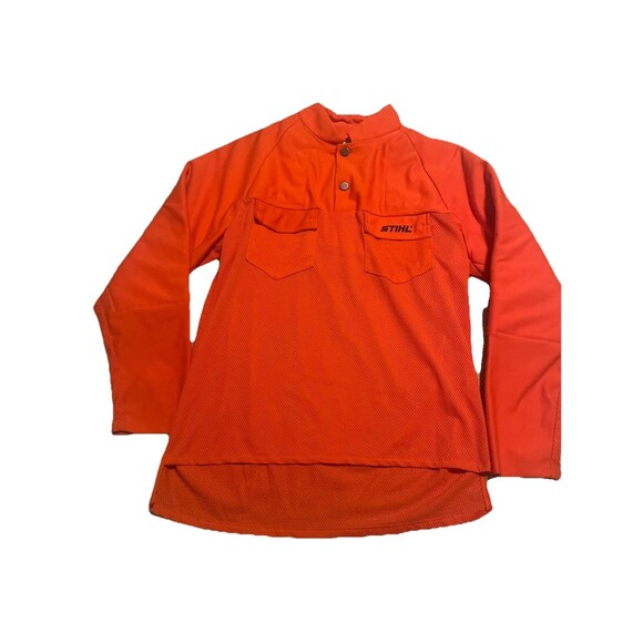 Stihl Men's Protective Padded Chainsaw Long Sleeve Work Shirt Large Made in USA - Picture 1 of 5